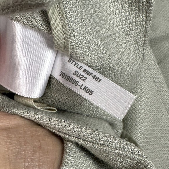 NWT Madewell Breezewoven Larsen Linen Blazer in Pale Sage Gray Green M - Picture 14 of 15